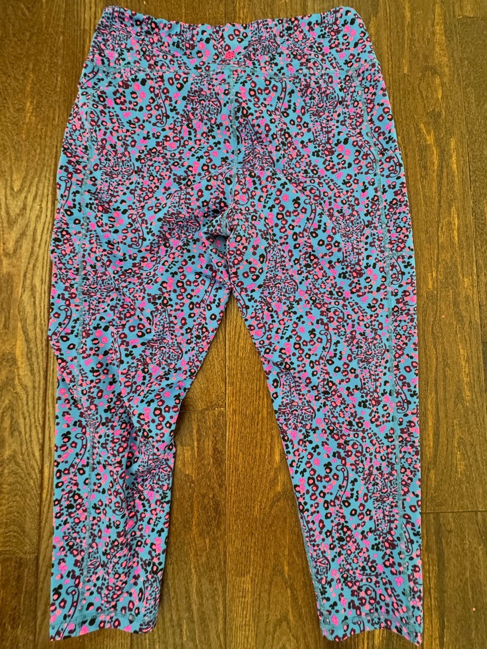 Lilly Pulitzer Sz XXL Weekender Leggings Blue Flare Growl and Prowl